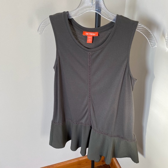 Joe Fresh Sleeveless Ruffle Hem Tunic Top - Picture 6 of 10